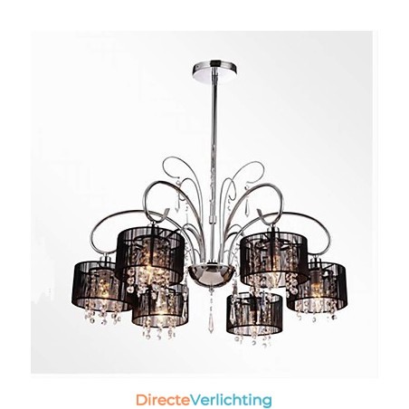 Moderne eigentijdse kristallen chromen metalen kroonluchter Moderne eigentijdse kristallen chromen metalen kroonluchter