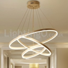 Moderne drie cirkel hanglamp met afstandsbediening