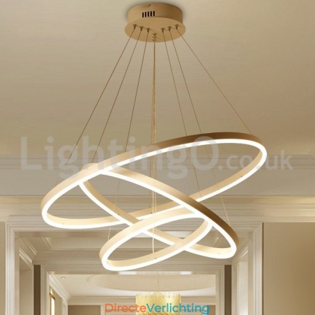 Moderne drie cirkel hanglamp met afstandsbediening Moderne drie cirkel hanglamp met afstandsbediening