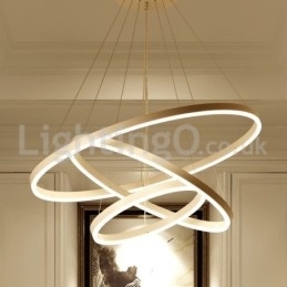 Moderne drie cirkel hanglamp met afstandsbediening