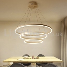 Moderne drie cirkel hanglamp met afstandsbediening