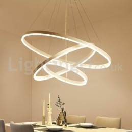 Moderne drie cirkel hanglamp met afstandsbediening