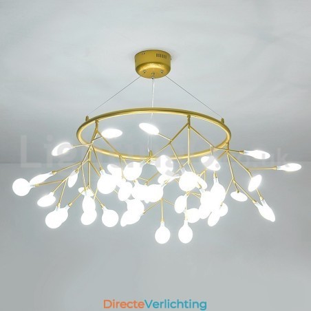 Luxe postmoderne ronde kroonluchter met vuurvliegjes Luxe postmoderne ronde kroonluchter met vuurvliegjes