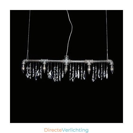 Noord-Amerikaanse stijl creatieve 5-lichts kroonluchter in pijpontwerp