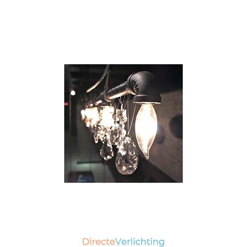 Noord-Amerikaanse stijl creatieve 5-lichts kroonluchter in pijpontwerp