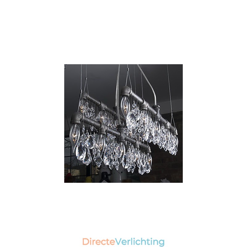 Noord-Amerikaanse stijl creatieve 5-lichts kroonluchter in pijpontwerp