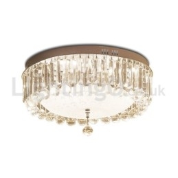 Moderne ronde plafondlampen met kristalbevestiging