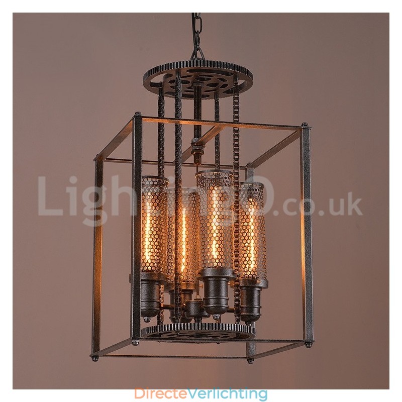 Retro Iron Gear Hanglamp Café