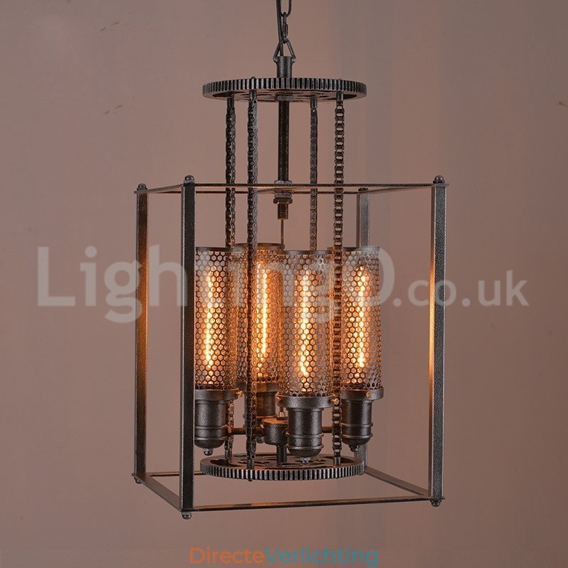 Retro Iron Gear Hanglamp Café