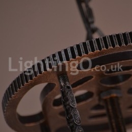 Retro Iron Gear Hanglamp Café