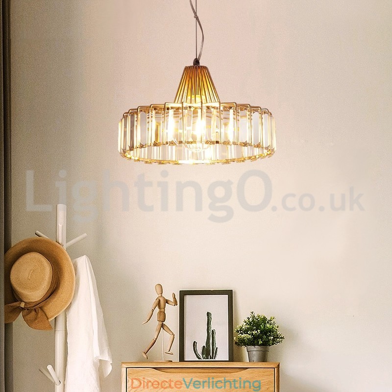 Nordic enkelvoudige kristallen hanglamp