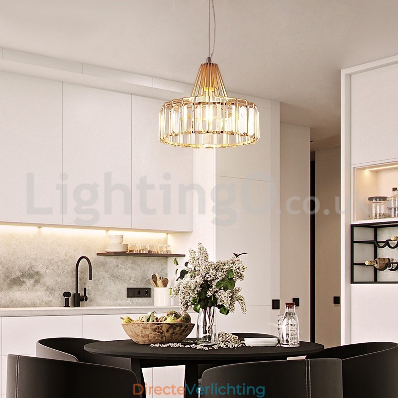 Nordic enkelvoudige kristallen hanglamp