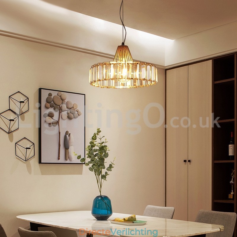 Nordic enkelvoudige kristallen hanglamp
