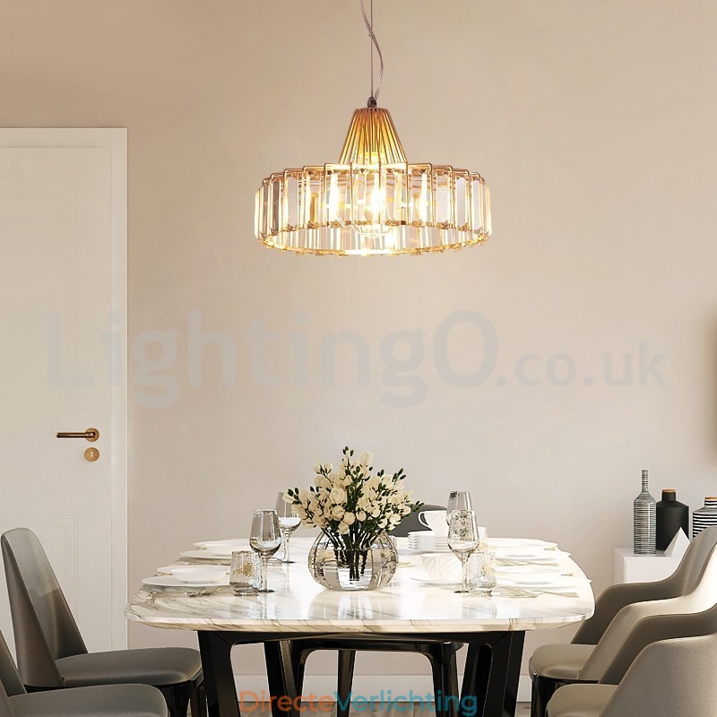 Nordic enkelvoudige kristallen hanglamp