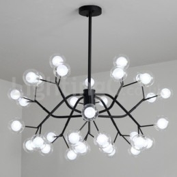 Nordic Style Magic Bean Kroonluchter Kleine Heldere Transparante Glazen Bubbelbol Kroonluchter