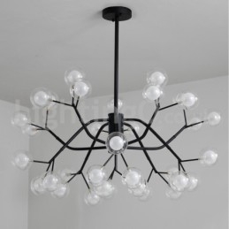 Nordic Style Magic Bean Kroonluchter Kleine Heldere Transparante Glazen Bubbelbol Kroonluchter