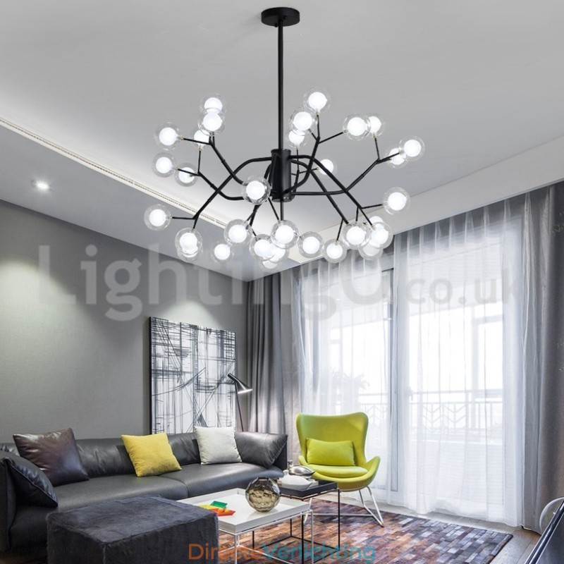 Nordic Style Magic Bean Kroonluchter Kleine Heldere Transparante Glazen Bubbelbol Kroonluchter