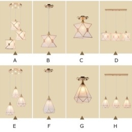Moderne hanglamp met 1 licht en 3 lampen voor een lage prijs