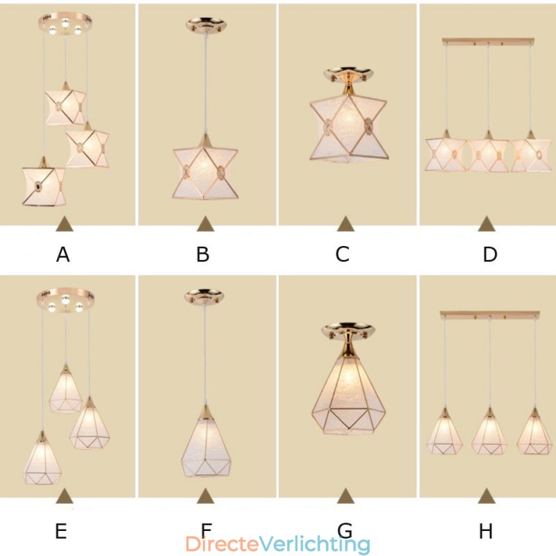 Moderne hanglamp met 1 licht en 3 lampen voor een lage prijs