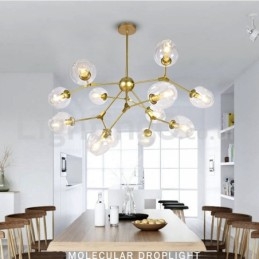 Nordic Postmodern Molecular Magic Bean Kroonluchter Café