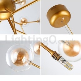 Nordic Postmodern Molecular Bubble Kroonluchter Glazen Kroonluchter
