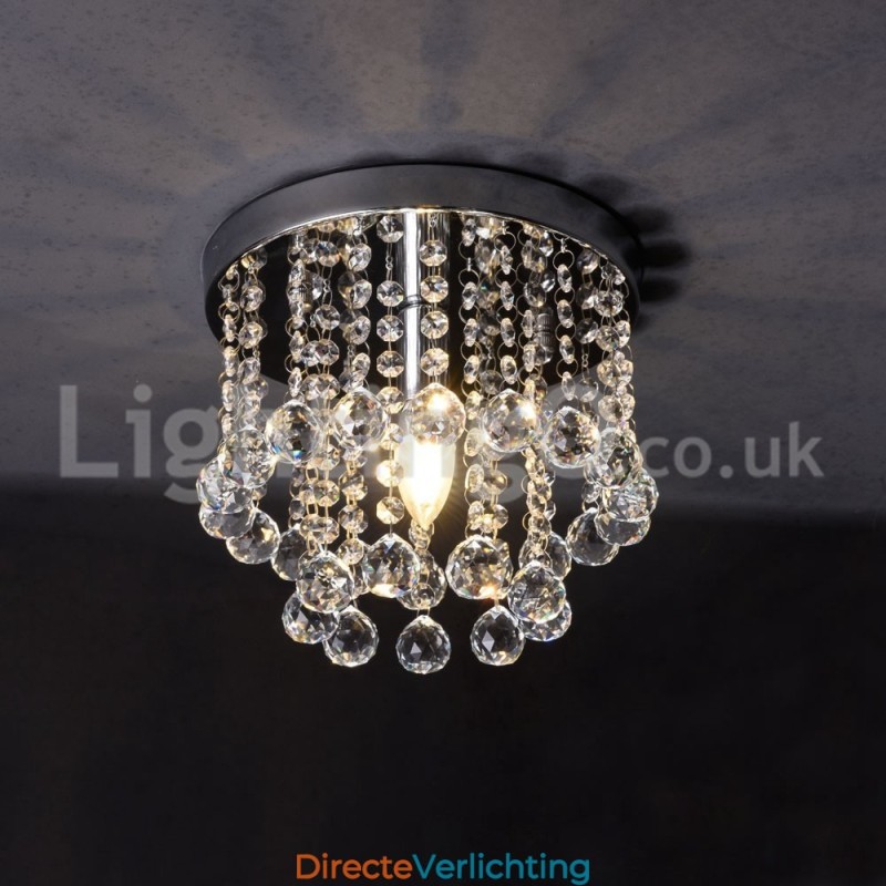 Moderne ronde kristallen kroonluchter veranda plafondlamp
