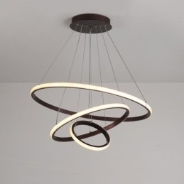 Dimbare Buiten de Cirkels Hanglamp met Afstandsbediening Moderne Design Ringen