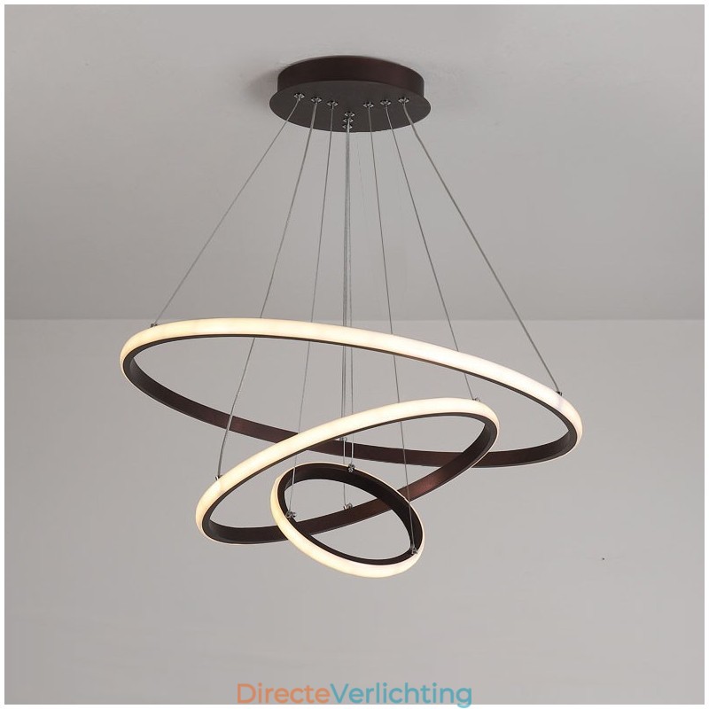 Dimbare Buiten de Cirkels Hanglamp met Afstandsbediening Moderne Design Ringen