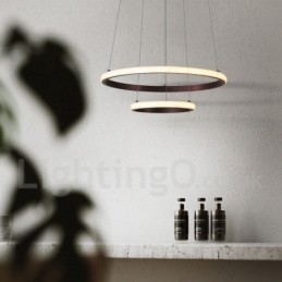 Dimbare Buiten de Cirkels Hanglamp met Afstandsbediening Moderne Design Ringen