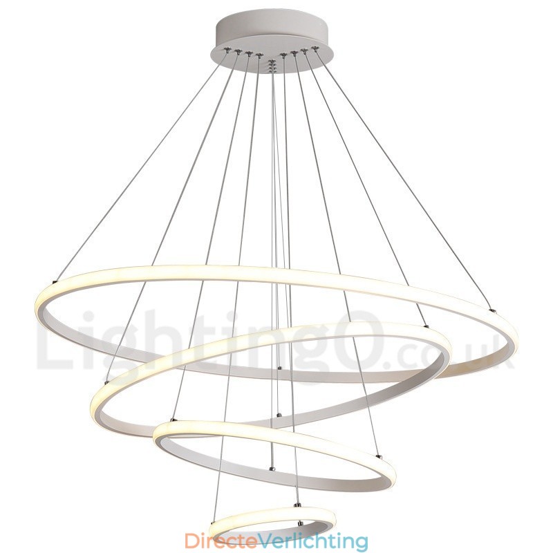 Dimbare Buiten de Cirkels Hanglamp met Afstandsbediening Moderne Design Ringen
