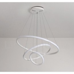 Dimbare Buiten de Cirkels Hanglamp met Afstandsbediening Moderne Design Ringen