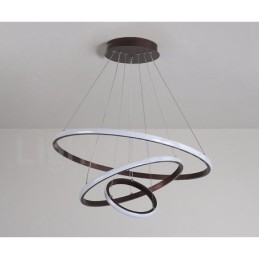 Dimbare Buiten de Cirkels Hanglamp met Afstandsbediening Moderne Design Ringen