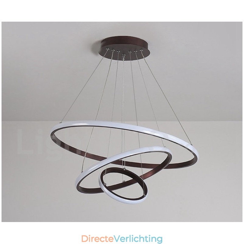 Dimbare Buiten de Cirkels Hanglamp met Afstandsbediening Moderne Design Ringen