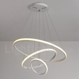 Dimbare Buiten de Cirkels Hanglamp met Afstandsbediening Moderne Design Ringen