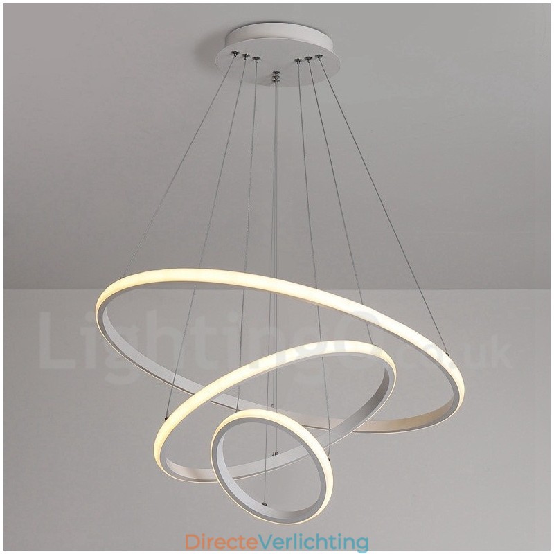 Dimbare Buiten de Cirkels Hanglamp met Afstandsbediening Moderne Design Ringen