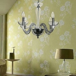 4-lichts kristallen hanglamp in kaarslamp