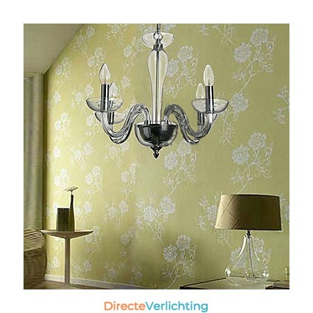 4-lichts kristallen hanglamp in kaarslamp 4-lichts kristallen hanglamp in kaarslamp