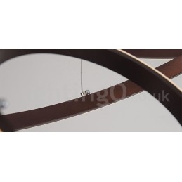 Dimbare Buiten de Cirkels Hanglamp met Afstandsbediening Moderne Design Ringen