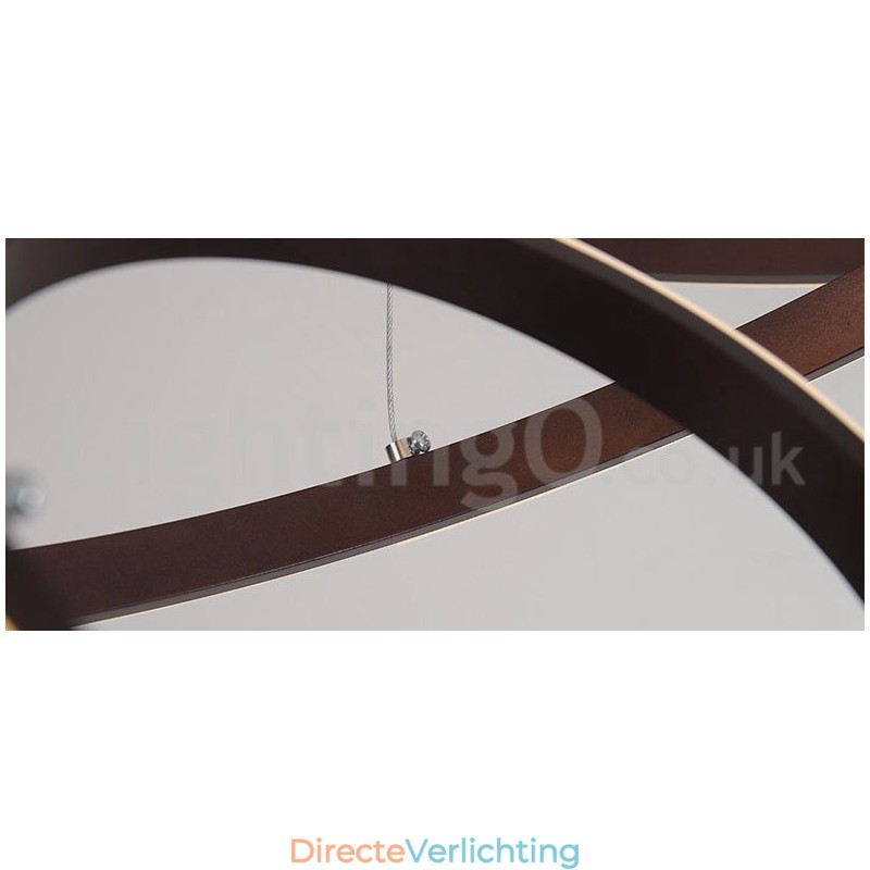 Dimbare Buiten de Cirkels Hanglamp met Afstandsbediening Moderne Design Ringen