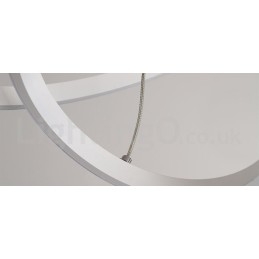Dimbare Buiten de Cirkels Hanglamp met Afstandsbediening Moderne Design Ringen