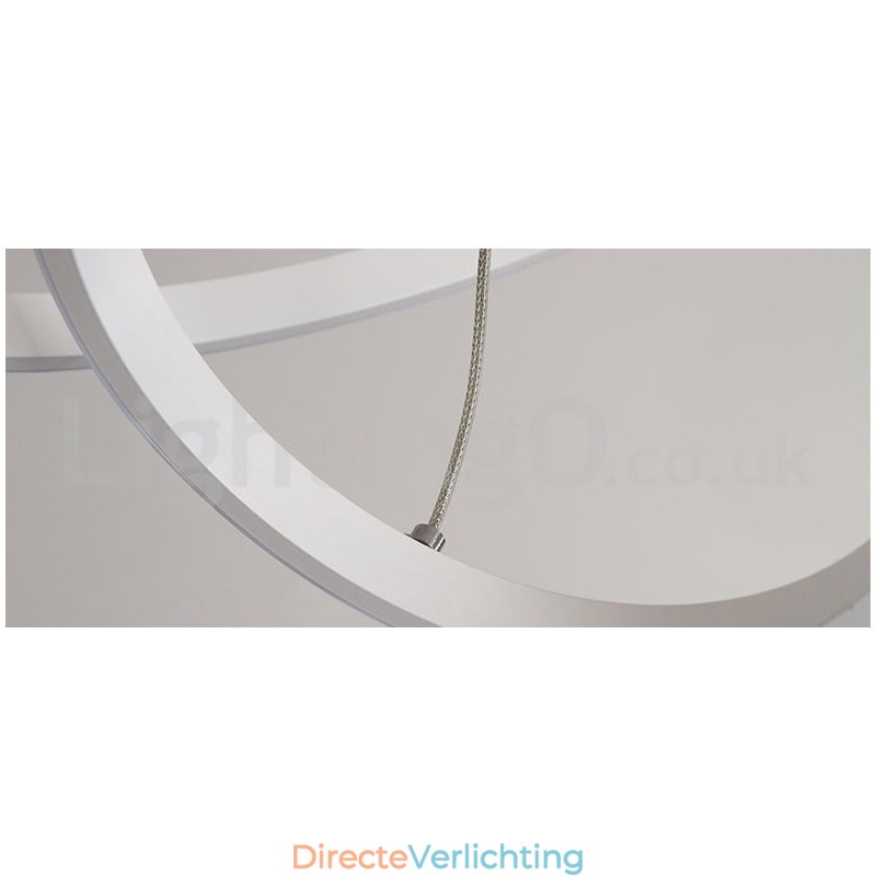 Dimbare Buiten de Cirkels Hanglamp met Afstandsbediening Moderne Design Ringen