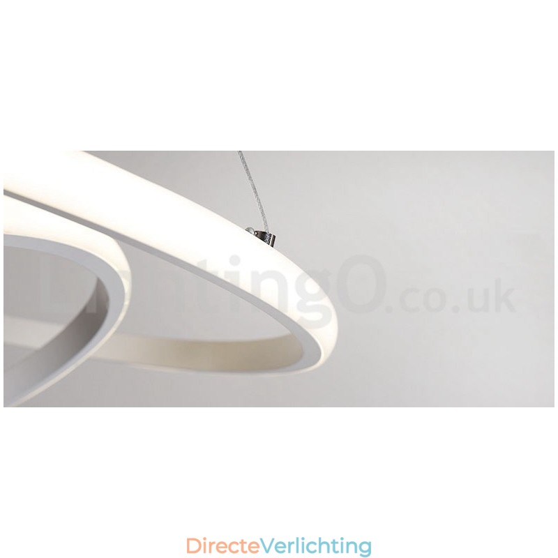 Dimbare Buiten de Cirkels Hanglamp met Afstandsbediening Moderne Design Ringen