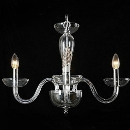 4-lichts kristallen hanglamp in kaarslamp