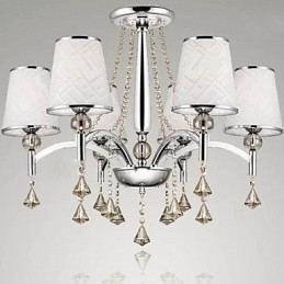 Moderne eigentijdse kristallen chromen metalen kroonluchter
