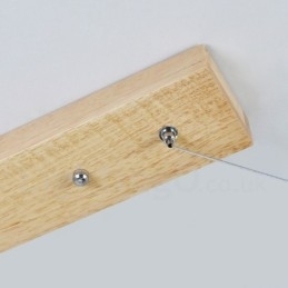Moderne lange hanglamp van hout