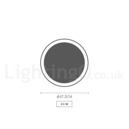 Dimbare, veelkleurige, ronde plafondlamp van hout met acrylkap Plafondlamp in Scandinavische stijl