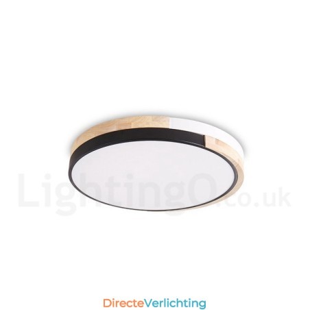 Dimbare ronde plafondlamp van hout met meerdere kleuren en acryl kap Plafondlamp in Scandinavische stijl Dimbare ronde plafondlamp van hout met meerdere kleuren en acryl kap Plafondlamp in Scandinavische stijl