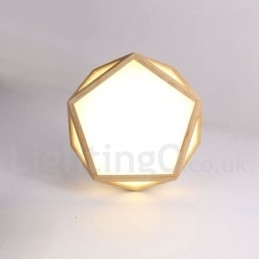 Dimbare Multi Styles Houten Plafondlamp met Acryl Kap Plafondlamp Scandinavische Stijl