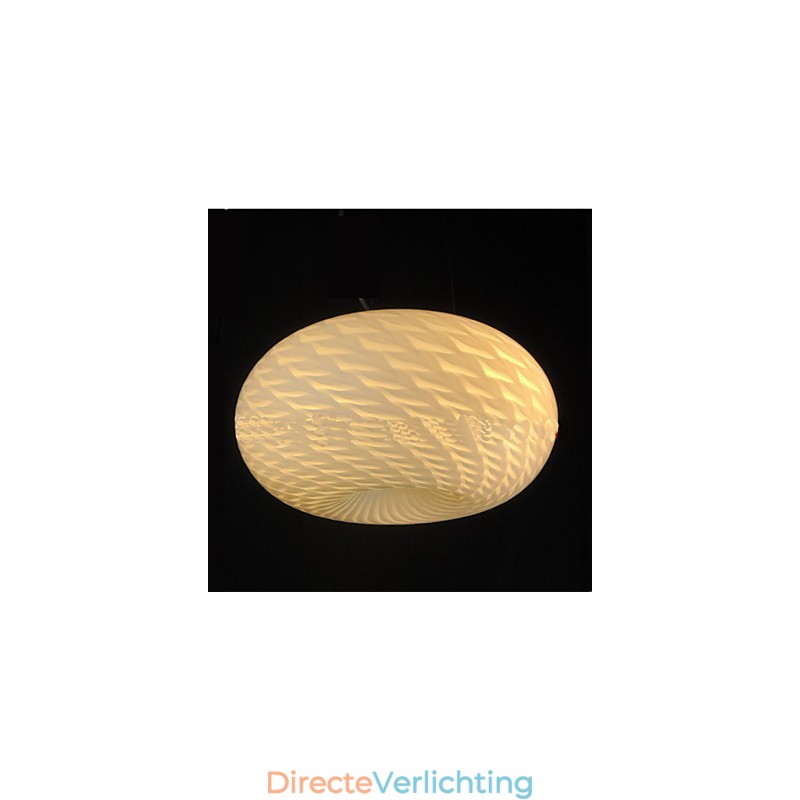 Moderne minimalistische gesneden melkwitte kroonluchterlamp