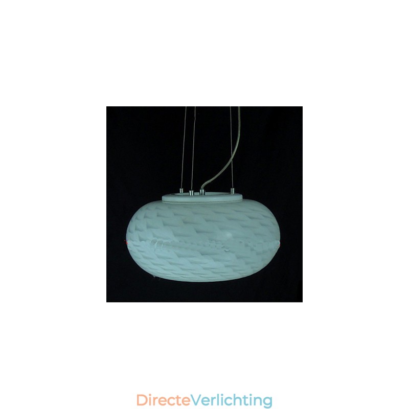 Moderne minimalistische gesneden melkwitte kroonluchterlamp